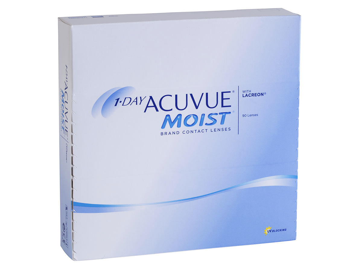 1 Day Acuvue Moist 90 Pack Contact Lenses LensDirect