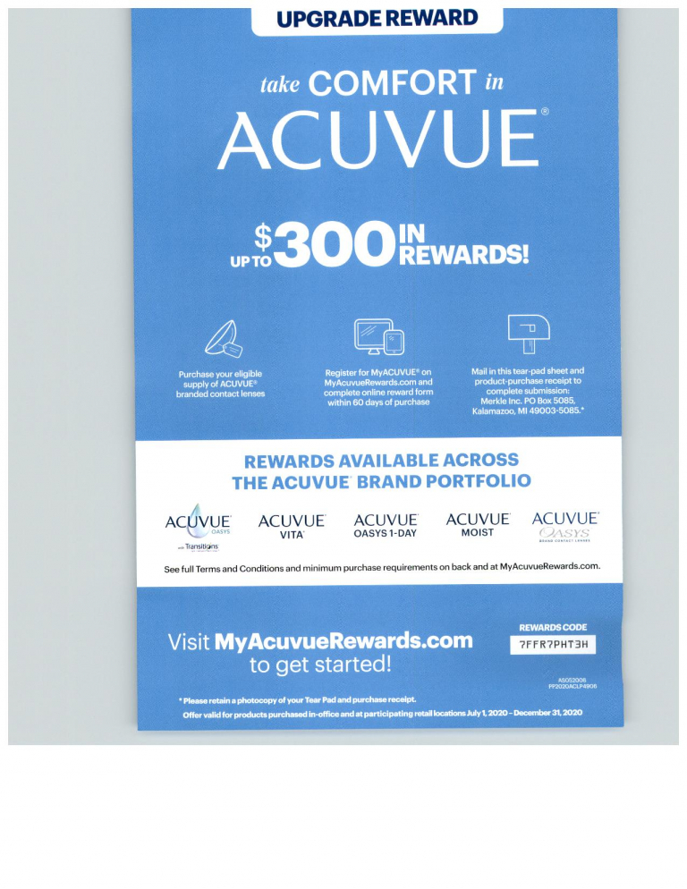 Acuvue Rebates Rewards For Contact Lenses McMillin Eyecare