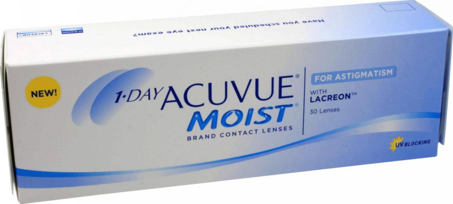 Johnson Johnson Acuvue Moist 1 Day For Astigmatism 2 75 Dioptrien 