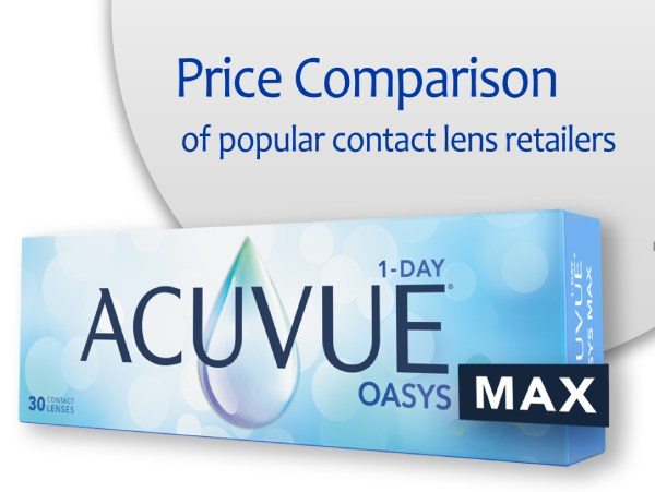 Lowest Price Finder ACUVUE OASYS MAX 1 DAY Optix now